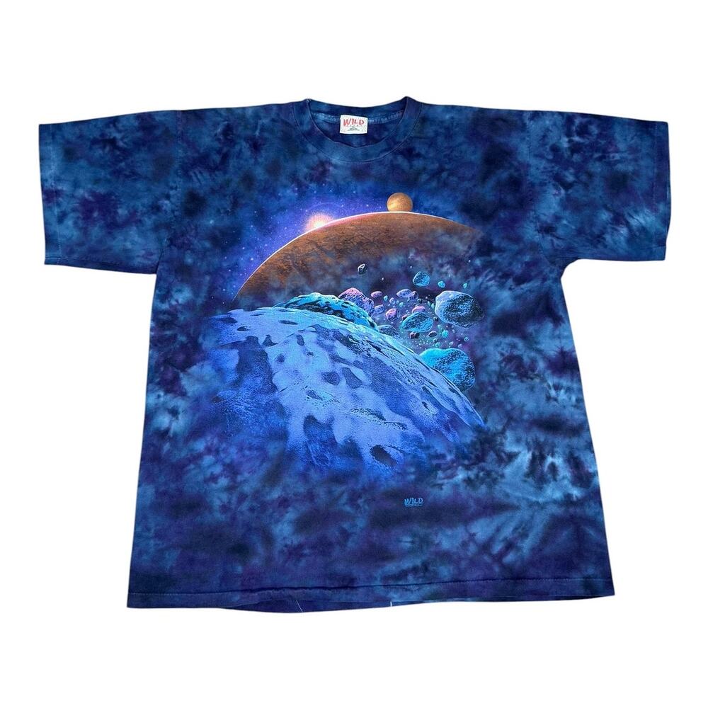 Vintage 90s Space Planets Tie Dye T-Shirt